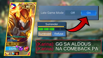 NEVER SURRENDER!!! ALDOUS LATE GAME MODE ON = UNEXPECTED COMEBACK!!!