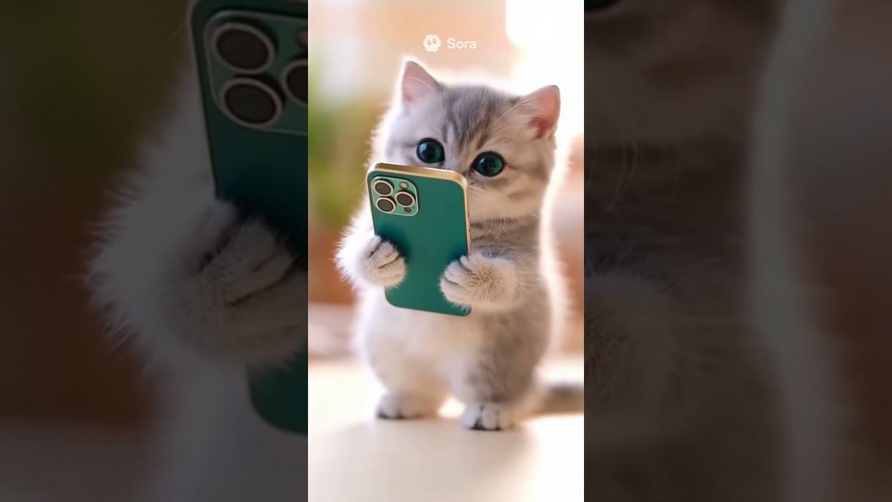 “Unbelievably Cute AI Kitten Taking a Selfie | Asking ‘Do I Look Good?’”
