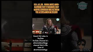 RDJ as Dr. Doom Most Mind-Blowing Top 4 Theories Why Marvel Choosed RDJ as Doom vol 4 In Telugu