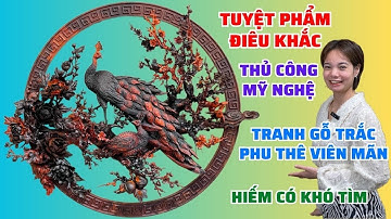 Tranh Phu Thê Viên Mãn gỗ Trắc đỏ đen tuyệt phẩm điêu khắc gỗ không thể bỏ qua