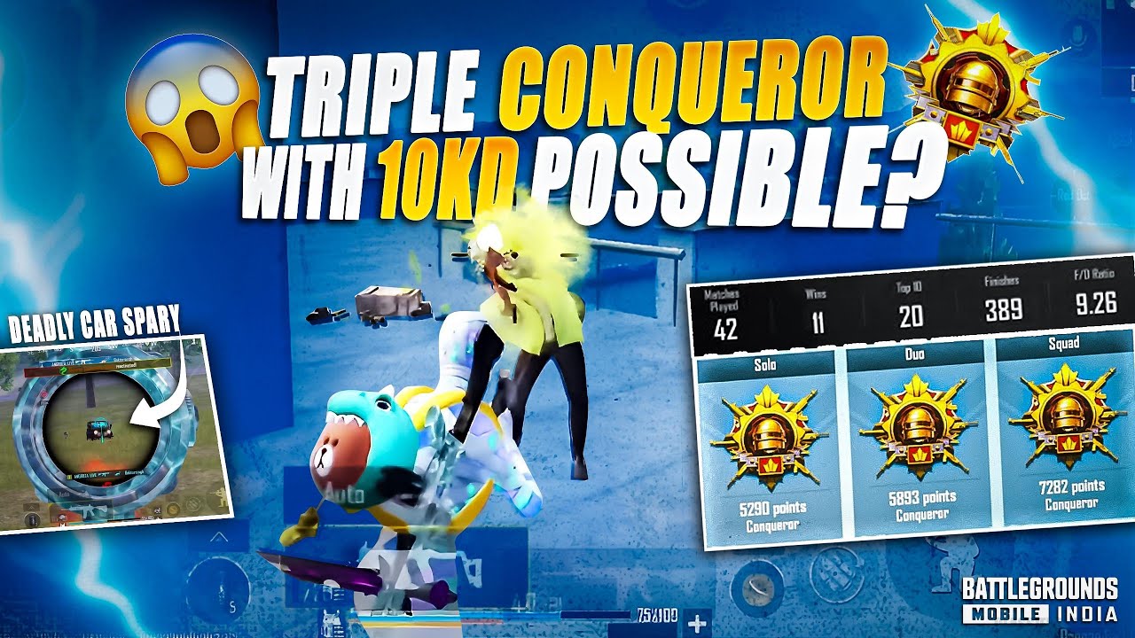 😱 Ace To Solo Duo Squad Conqueror (Triple) 😱 | Conqueror Rank Push Tips And Tricks C4S12 BGMI