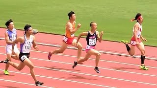 2015インターハイ陸上 男子100m予選3組20150730