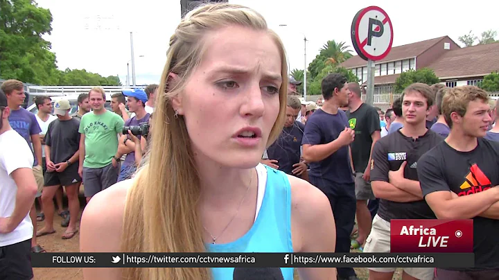 Students protests use of Afrikaans as a teaching language in South Africa