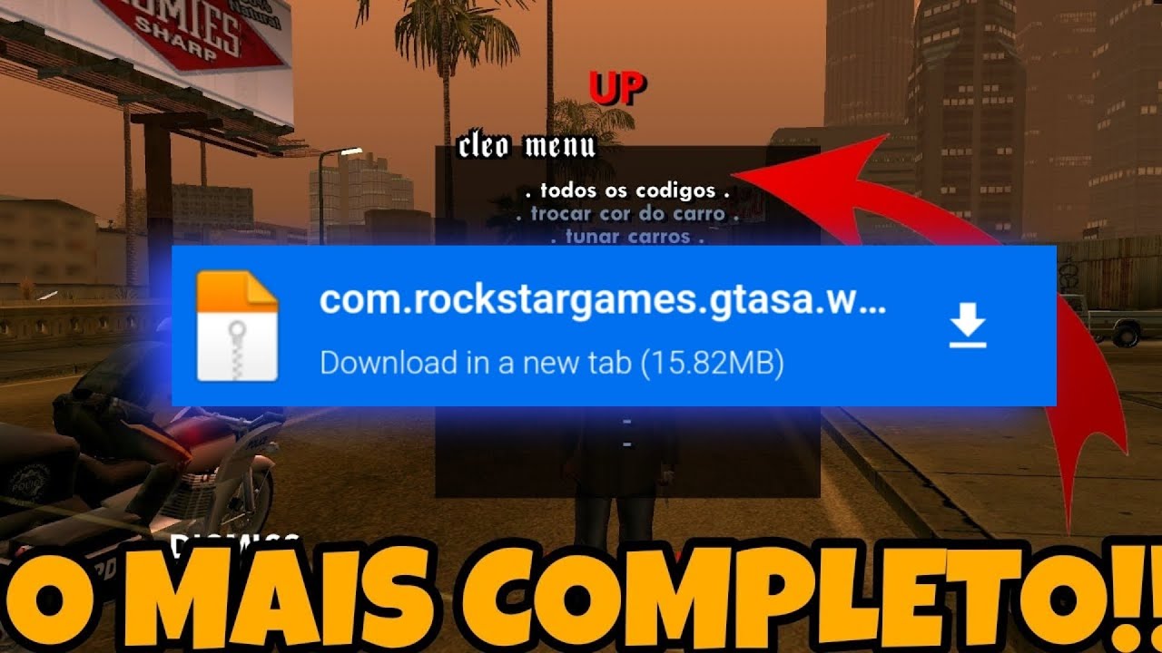 MOD CLEO GTA SA ANDROID PT-BR 2023 COMPLETO!! 