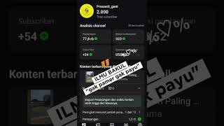 llmu Bakul Gak Pamer Gak Payu (2000 subscriber)
