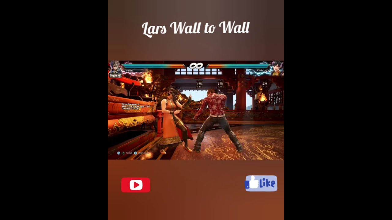 Tekken 7 Season 4 Lars wall to wall combo