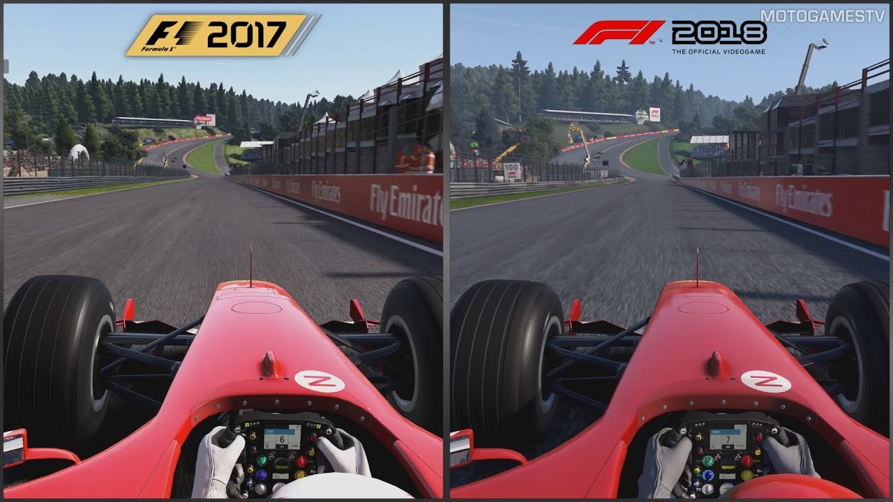 F1 vs F1 2018 - Comparison (Ferrari F2004) YouTube