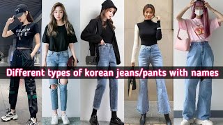 23 Different types of Korean jeans/pants with names/korean jeans outfit ideas for girls/by lookbook
