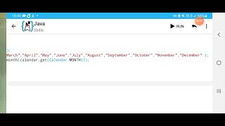 Write a program to display the month of a year Months of a year should be held on an array