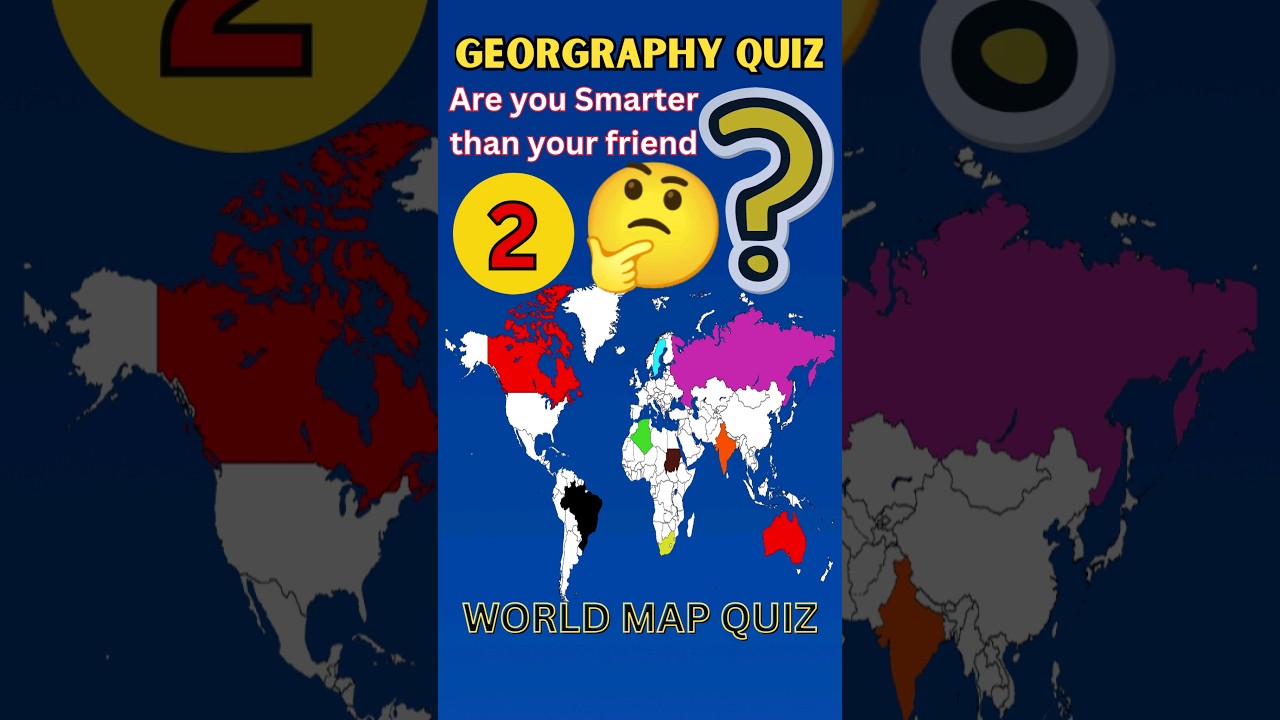 World Map Geography Quiz || World Map Geography Quiz Challenge #geographyquiz #youtubeshorts #short