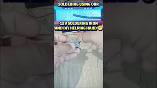 12v soldering iron diy helping hand, solar lithium lifepo4 tipsun 18650 true rated battery pack