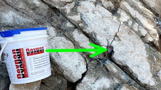 A Cheap Way To Demo Big Rocks And Concrete- Dexpan Expansive Grout! screenshot 5