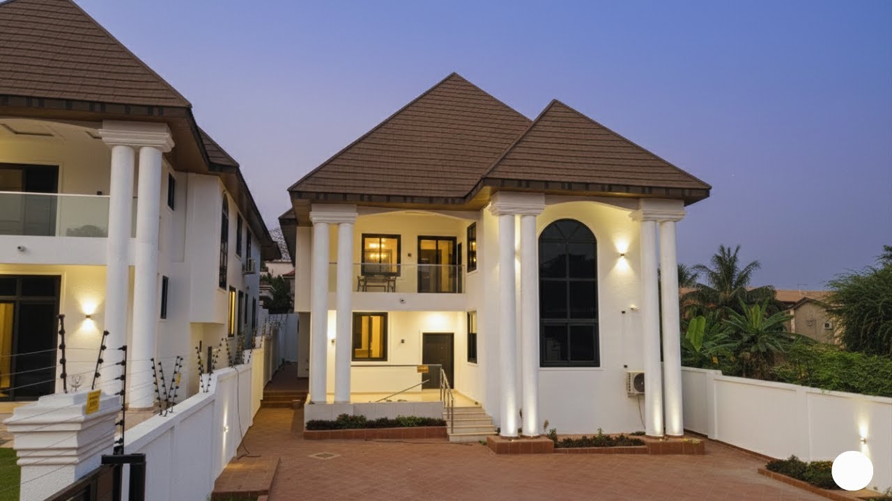 Внутри нового пятикомнатного дома стоимостью 4 миллиона ганских седи в закрытом жилом комплексе К...