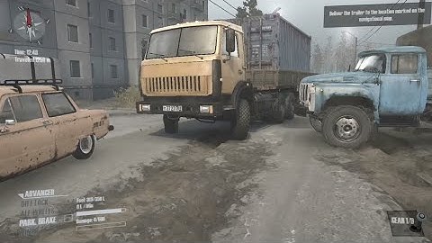 Spin tires Mudrunner gameplay Part 1  /First mission - The Rig