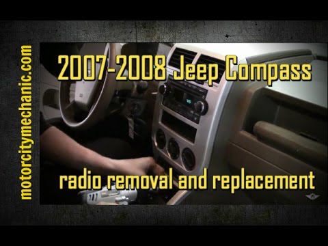 2007-2008 Jeep Compass radio removal and replacement