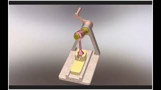 Spatial Slider-Crank Mechanism | Rotary to Reciprocating Motion ⚙️