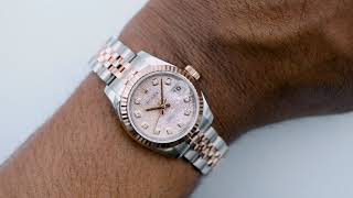 Rolex 179171 Lady-Datejust 26 mm Pink Diamond Dial Jubilee Bracelet Complete Set 2011