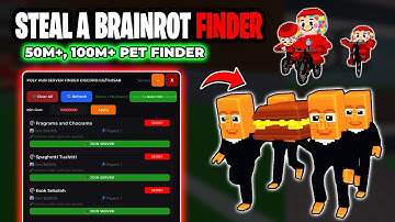 [BRAINROT FINDER🔥] POLY HUB AUTO JOINER STEAL A BRAINROT SCRIPT ☄️ 20M, 100M+ BRAINROT SERVER FINDER