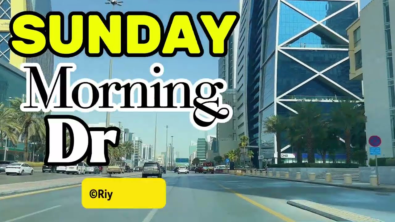 Sunday Morning Office Ride | Riyadh 4K Drive