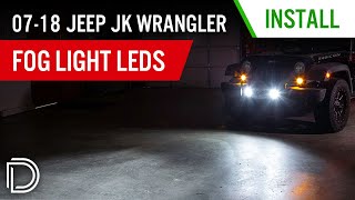How to Install 2007-2018 Jeep JK Wrangler Fog Light LEDs | Diode Dynamics -  YouTube