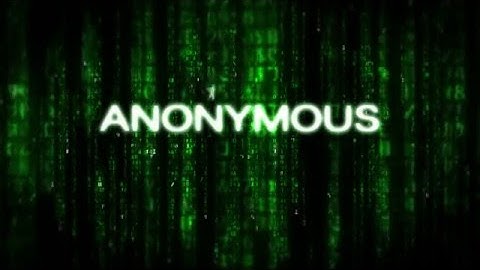 Anonymous Hackers Intro