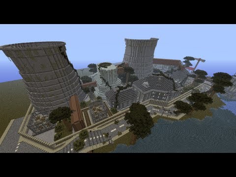 Minecraft - Building an Apocalyptic City Ep. 3 - Nuclear Power Plant  (Timelapse) - YouTube
