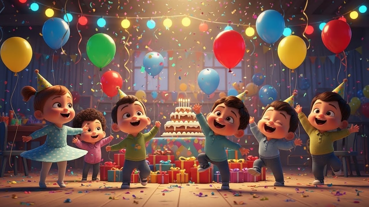 Happy Birthday Song | Fun Birthday Song for Kids | Nursery Rhymes & Songs for Children