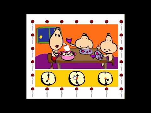 【2001年の】えいごリアン　時間当てクイズ〈オージくんの一日〉【FLASHゲーム】