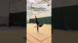 Best tutorial for rhythmic gymnastics penché pivot! Follow for more sports/rg content!