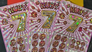 CAN I WIN BIG AGAIN ON THESE RUBY 7s??? | $30 Texas Lottery Session