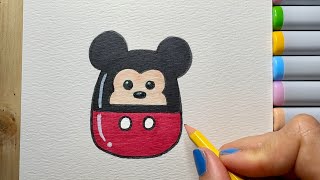 How to draw Mickey Squishmallow