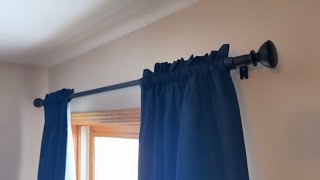 Best Curtain Rod for Windows 1 Inch Diameter Heavy Duty Rod