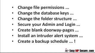 Secure WordPress Sites with the Easy WP Secure Guide and step-by-step videos ...
