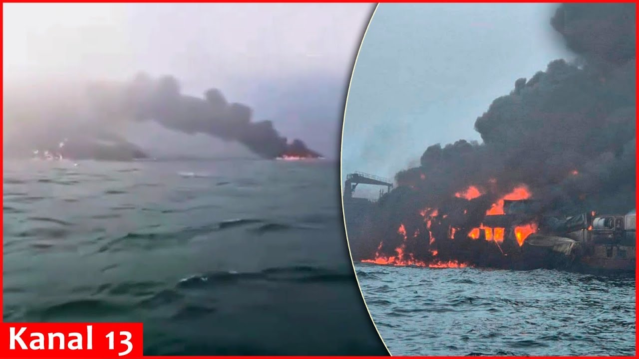 Oil tanker and cargo ship collide in North Sea: Strong fire broke out ...