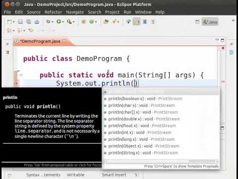 5 Hello World Program in Eclipse Tamil