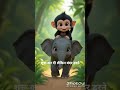 Monkey 🐒 vs Elephant 🐘 | Jungle Ki Sabse😅 Badi Fight!" #shorts #cartoon #shortsfeed #shortsviral