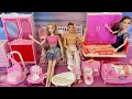 ASMR Barbie Dreamhouse UNBOXING &amp; Setup! 🎀✨Wardrobe, Bed, Miniature Bathroom &amp; Furniture Toys Review