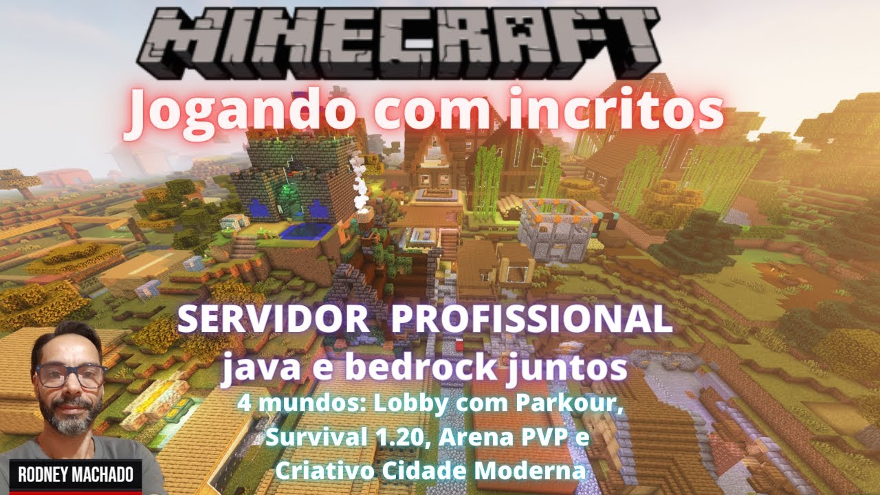 🔴🎮🔴 MINECRAFT JOGANDO COM INSCRITOS JAVA E BEDROCK JUNTOS