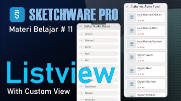Listview | Cara Menggunakan Listview dengan Customview di Aplikasi Sketchware Pro [ Terbaru ]