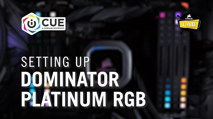 Setting Up DOMINATOR PLATINUM RGB in CORSAIR iCUE