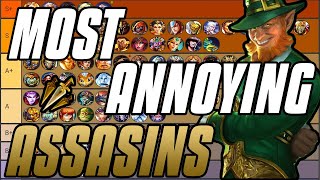 Ranking The Most ANNOYING SMITE ASSASSINS ~SMITE Tier List Finale