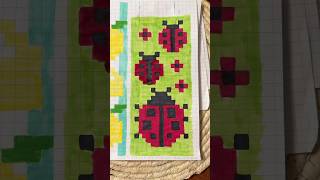 Pixel Art Lady Bugs #pixelart #pixel #shorts #tutorial #foryou