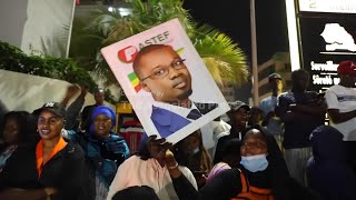 Supporters of ousted Prime Minister Ousman Sonko celebrate in Senegal