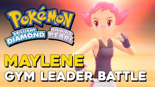Pokemon Brilliant Diamond & Shining Pearl Maylene Gyms Leader Battle