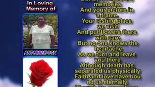Dorothy Fontenelle  Antoinise Cox memorial