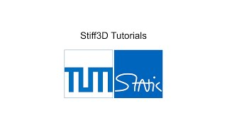 Stiff3D Tutorial 10 Linear elastic analysis