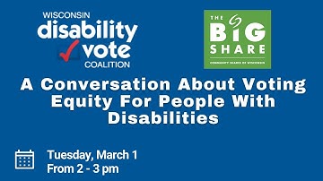 A Conversation About Voting Equity for People with Disabilities