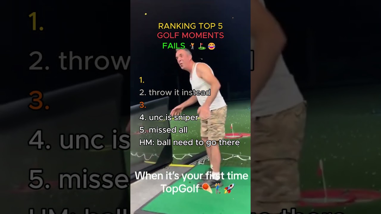 Ranking Top 5 Golf Moments Fails 🏌️⛳😂