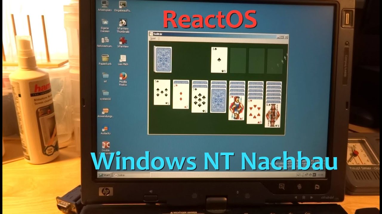 ReactOS - Windows NT kostenlos Nachbau Klon (Open Source) Test mit ...