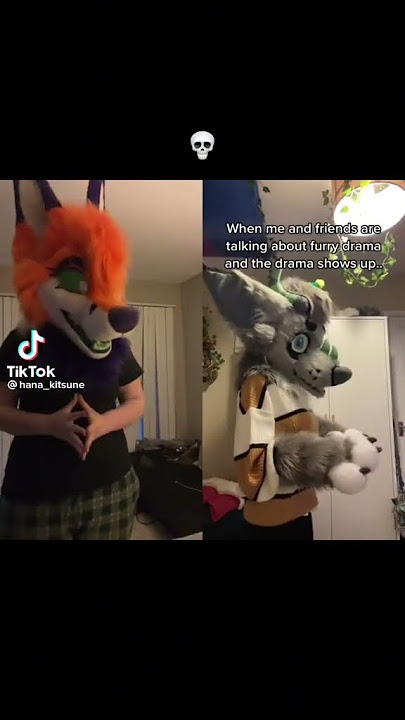 #duet with @echofeathers #fursuit ALL JOKES LMA